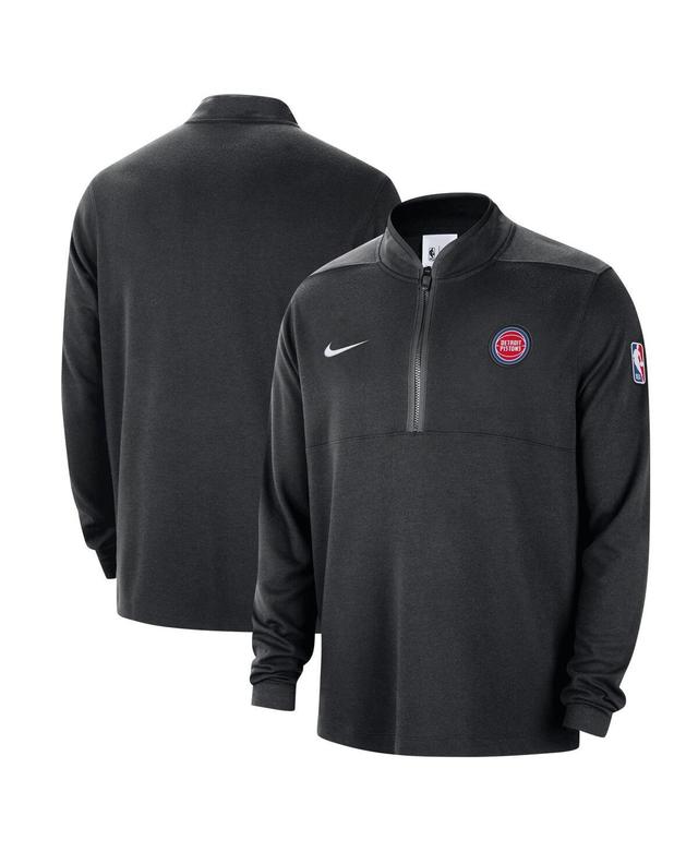 Nike Mens Black Detroit Pistons 2024/25 Courtside Performance Half-Zip Top Product Image