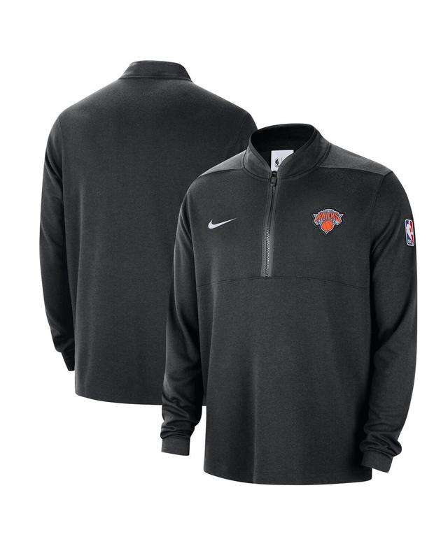 Nike Mens Black New York Knicks 2024/25 Courtside Performance Half-Zip Top Product Image