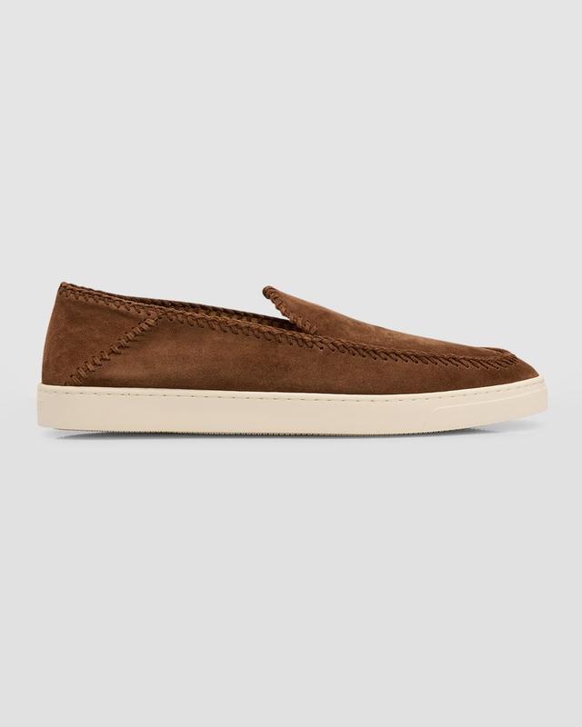 Men's Suede Sneaker-Sole Loafers Product Image