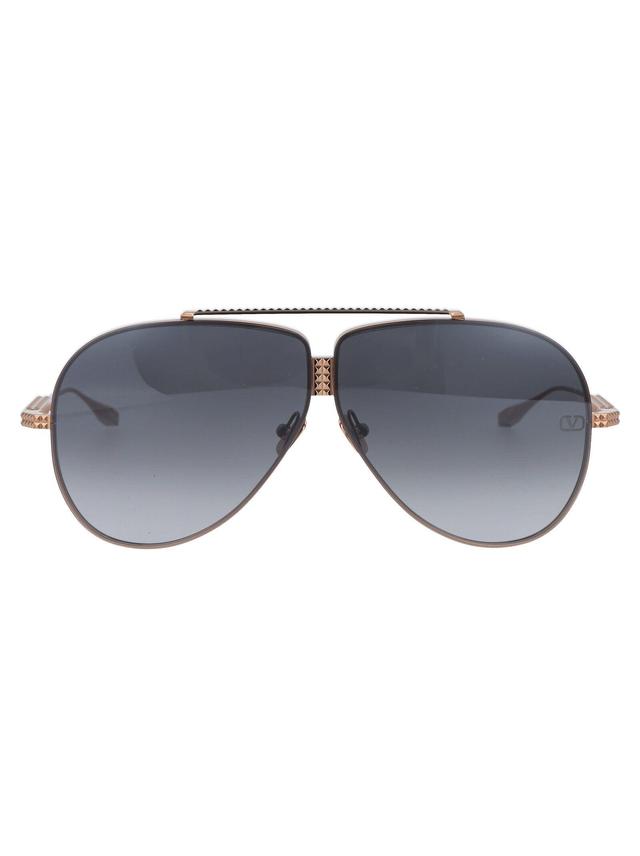 Garavani Sunglasses Vls 100 A 64 A In Gray Product Image