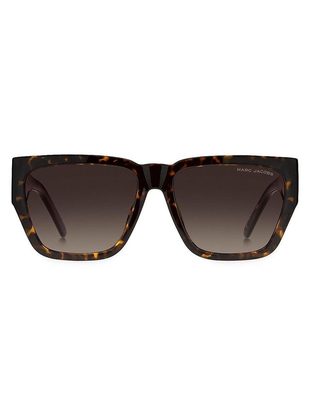 Womens 57MM Square Sunglasses Product Image