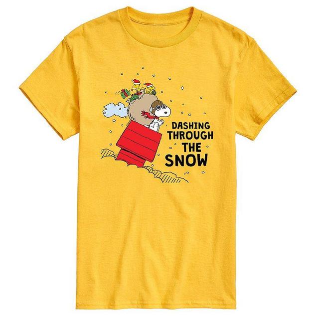 Mens Peanuts Dashing Through Snow Tee Product Image