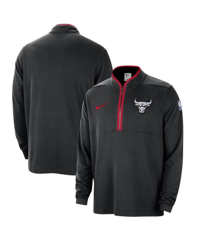 Mens Nike Black Chicago Bulls 2023/24 City Edition Authentic Coaches Half-Zip Top Product Image