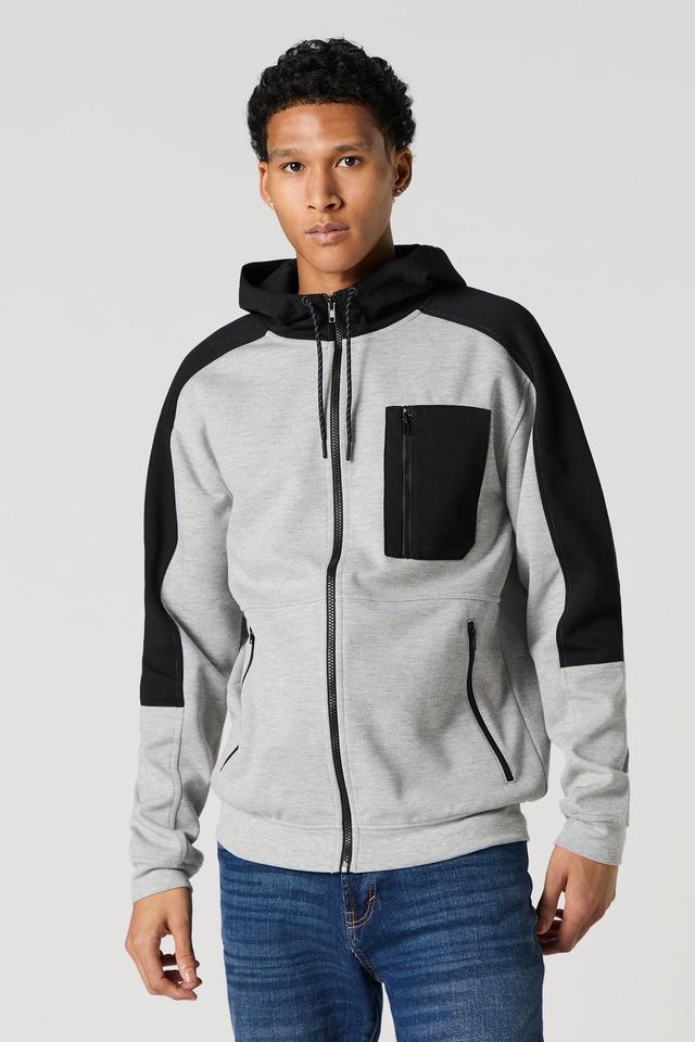 Active Colourblock Zip-Up Hoodie Male Product Image