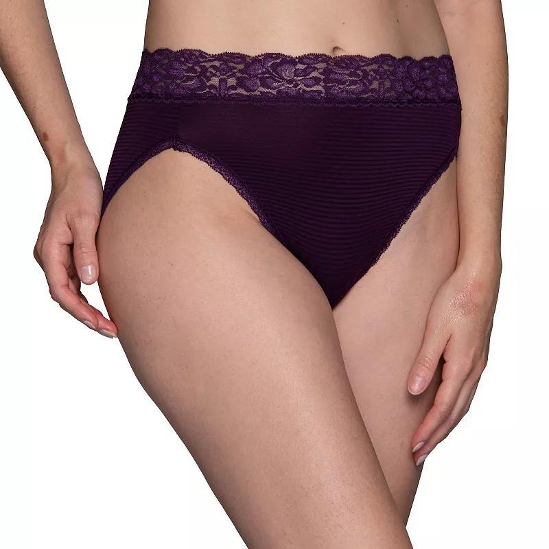 Vanity Fair Womens Flattering Lace Hi-Cut Panty Underwear 13280, extended sizes available Product Image