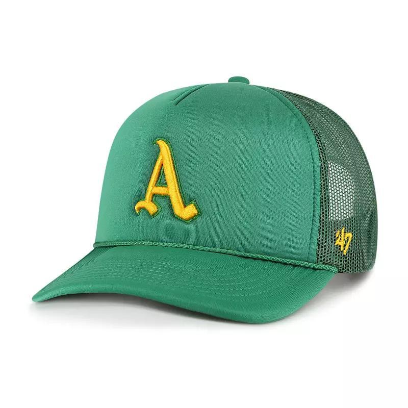 Mens 47 Oakland Athletics Foam Logo Trucker Adjustable Hat Product Image