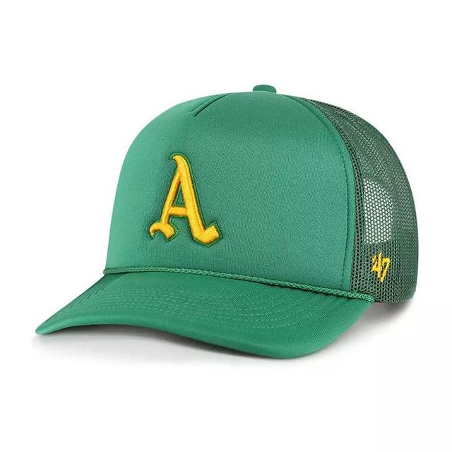 Mens 47 Oakland Athletics Foam Logo Trucker Adjustable Hat Product Image