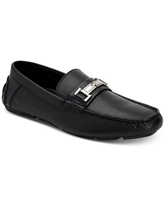 Calvin Klein Magnus Black/Weave Emboss Action) Men's Shoes Product Image