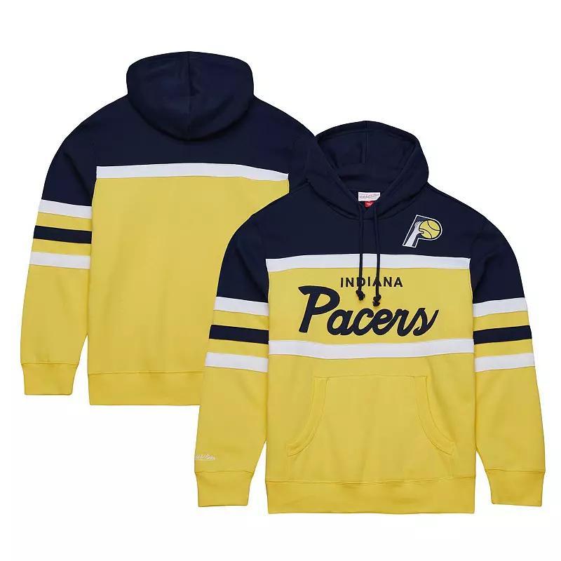 Mens Mitchell & Ness Navy Indiana Pacers Head Coach Pullover Hoodie - Navy Product Image