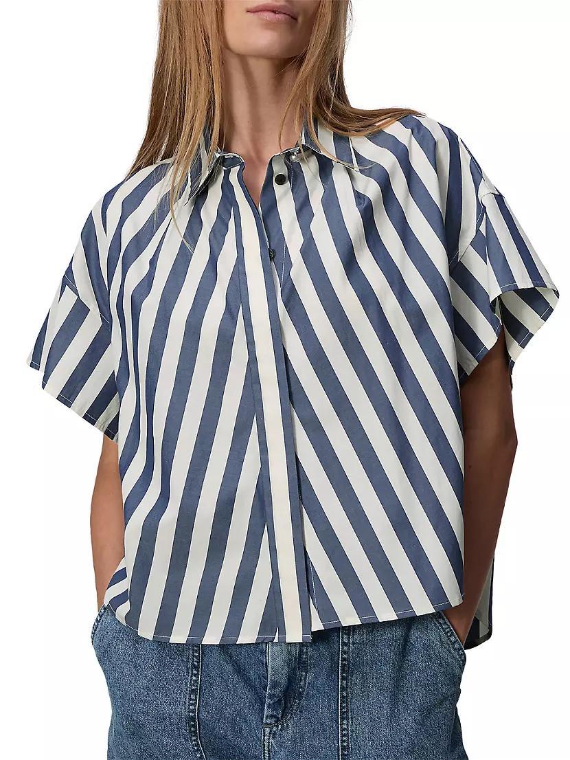 Martha Striped Poplin Shirt Product Image