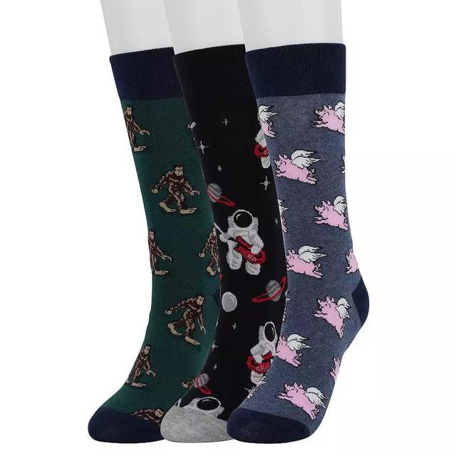 Mens Sonoma Goods For Life 3-pack Mixed Novelty Socks Product Image