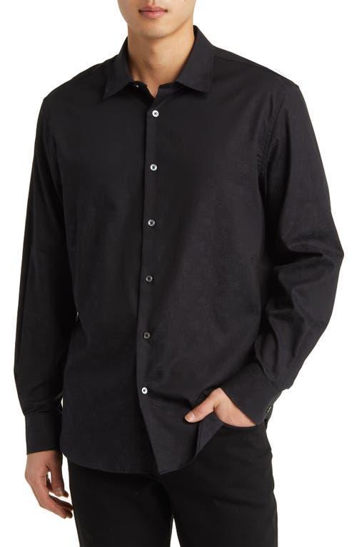 Bugatchi Julian Shaped Fit Print Button-Up Shirt Product Image