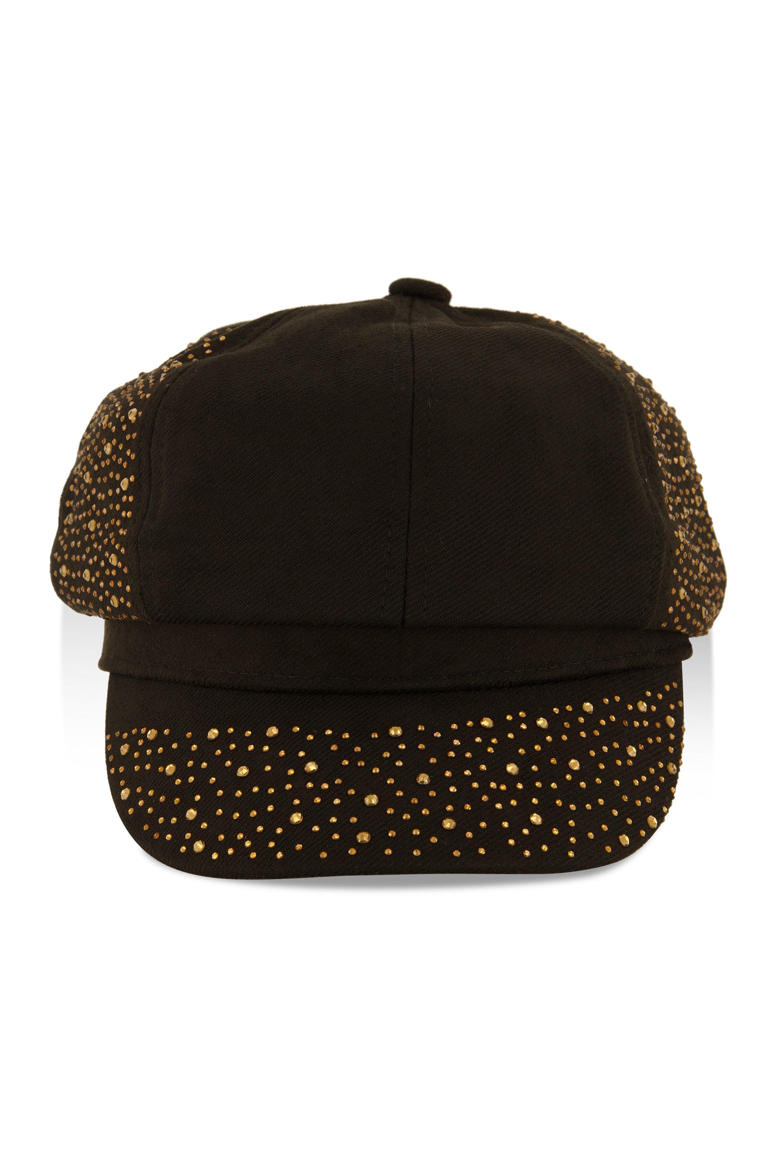 Rhinestone Studded Cabbie Hat Female Product Image