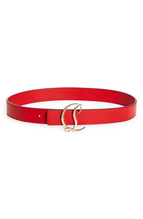 Christian Louboutin Logo Buckle Leather Belt Product Image