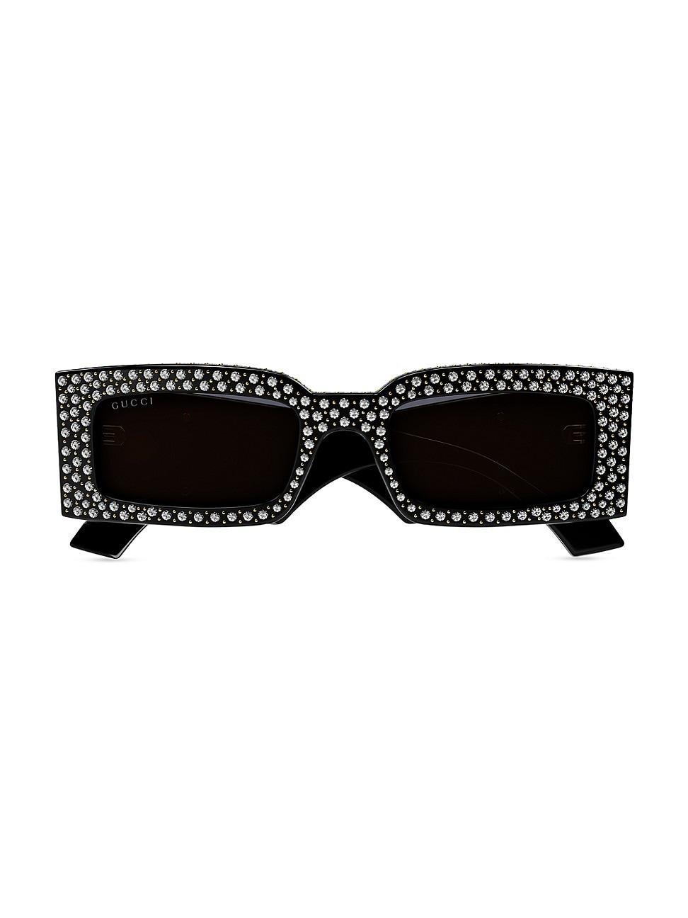 Embellished Acetate Rectangle Sunglasses Product Image