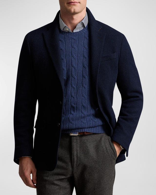 Herringbone Wool-Blend Jacket Product Image