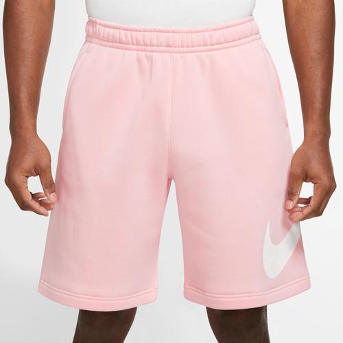 Nike Mens Nike NSW Club BB Shorts - Mens White/Pink Bloom/White Product Image