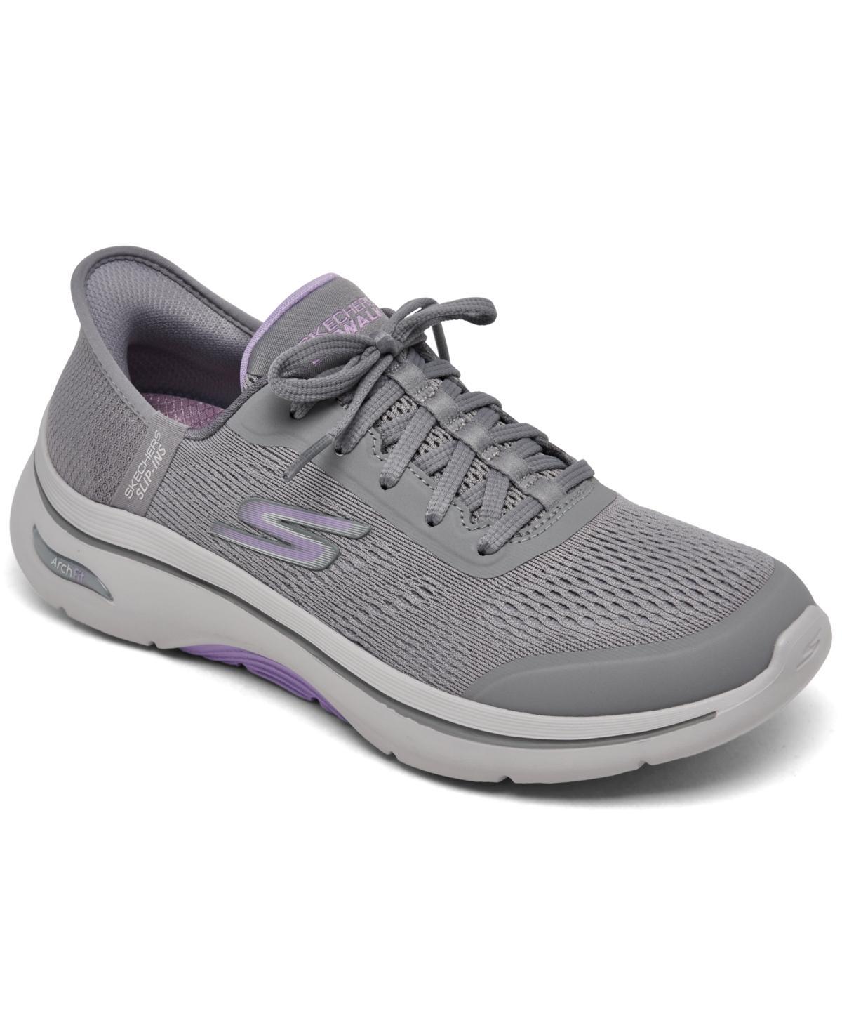 Skechers Womens Slip-Ins: Go Walk Arch Fit 2.0 Walking Sneakers from Finish Line - Gray Product Image