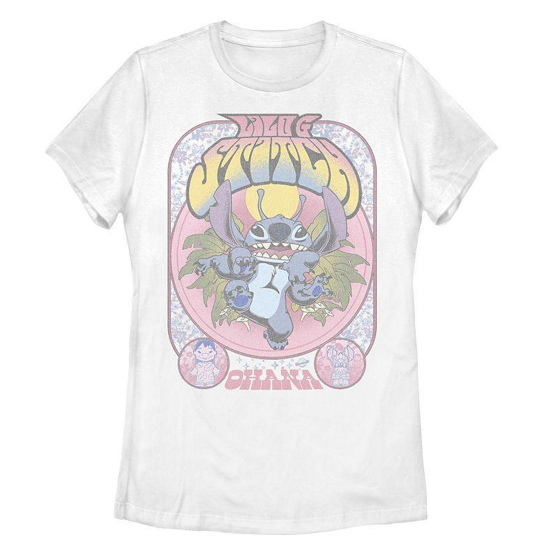 Disneys Disney Lilo And Stitch Juniors Vintage Ohana Graphic Tee, Girls Product Image