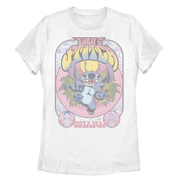 Disneys Disney Lilo And Stitch Juniors Vintage Ohana Graphic Tee, Girls Product Image