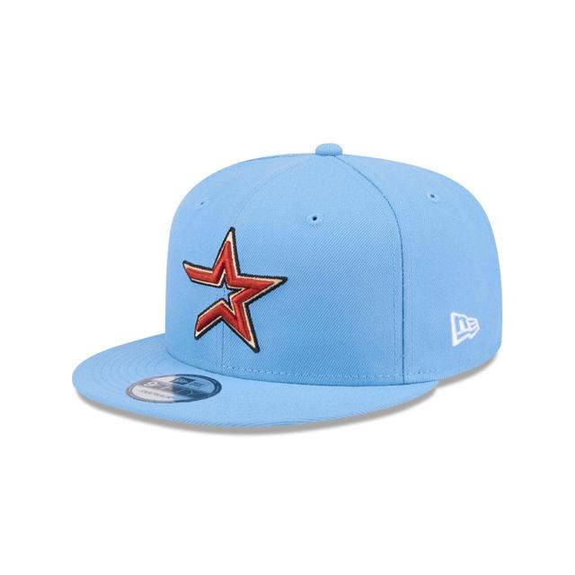 Houston Astros Sky Blue 9FIFTY Snapback Hat Male Product Image