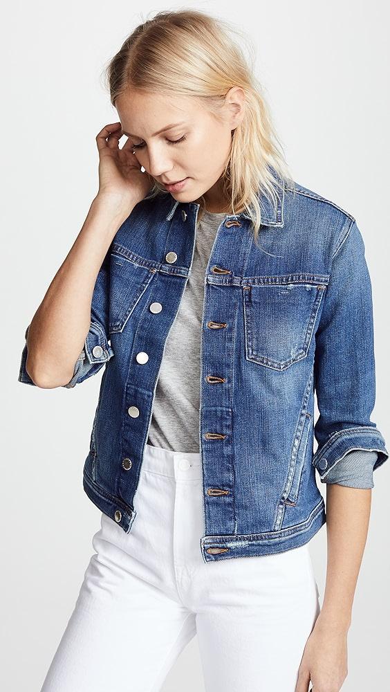 L'AGENCE Celine Slim Fit Distressed Jacket | Shopbop Product Image