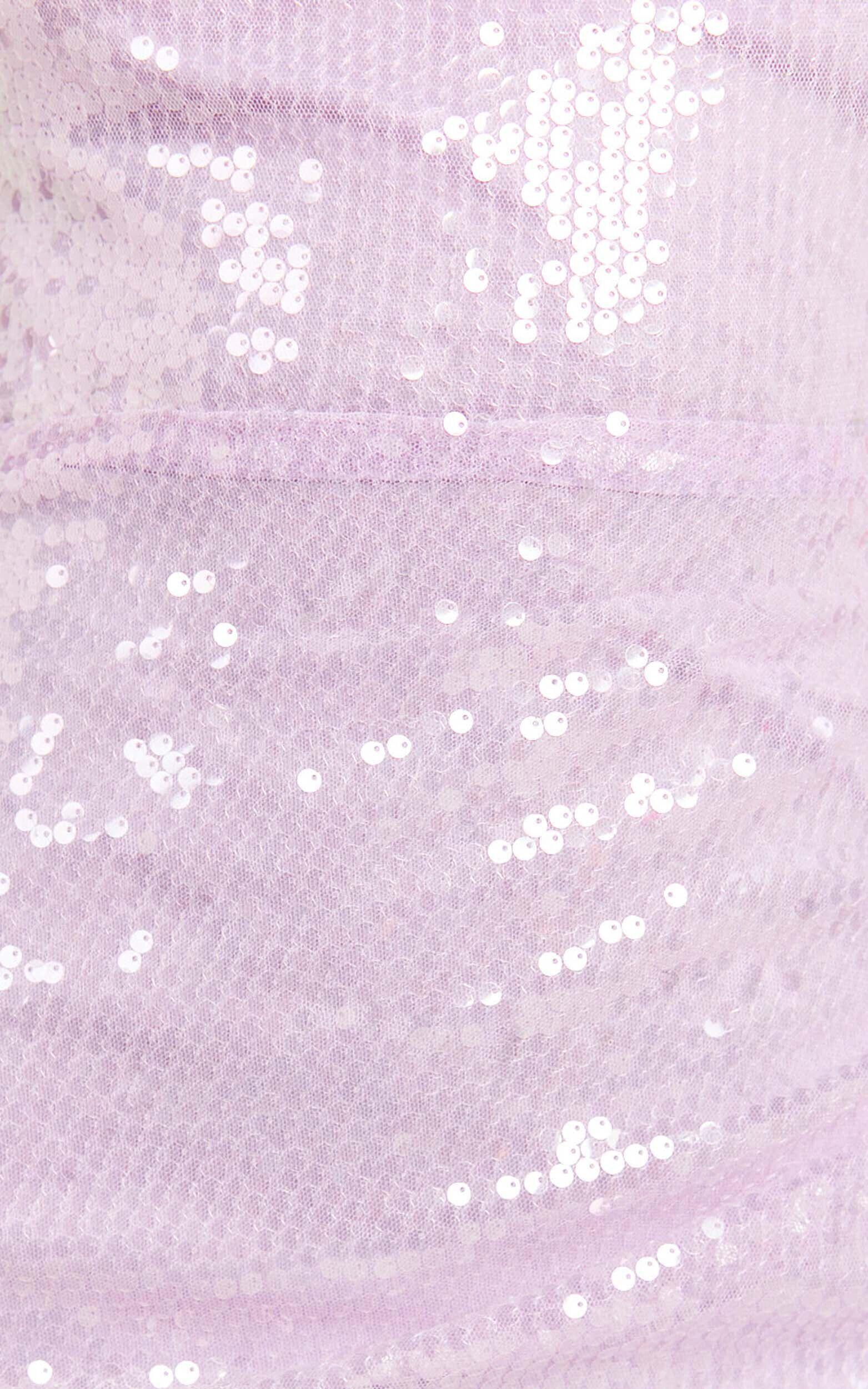 Blake Mini Dress - Scoop Neckline Sequin Dress in Lilac Product Image