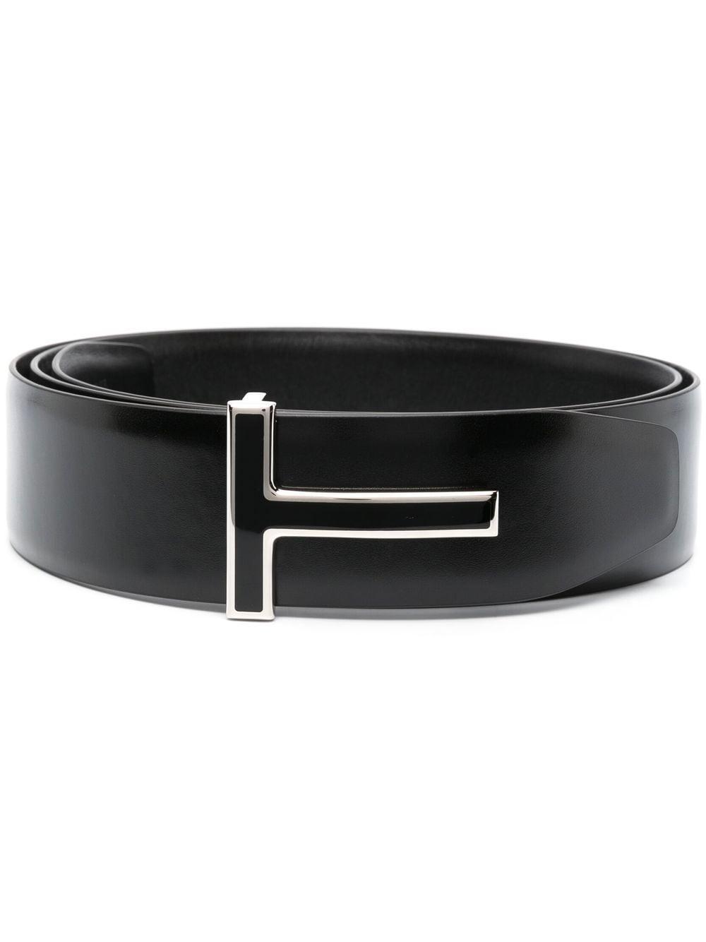 Logo-plaque Reversible Belt In Black Product Image