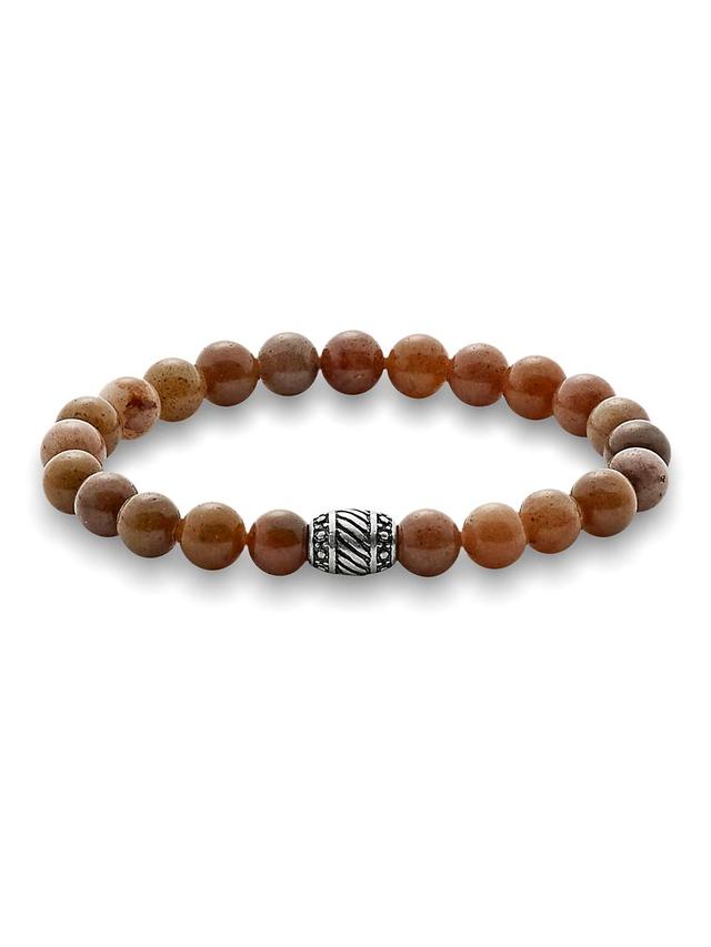 Semi Precious Bead Bracelet - Tan Multi Product Image