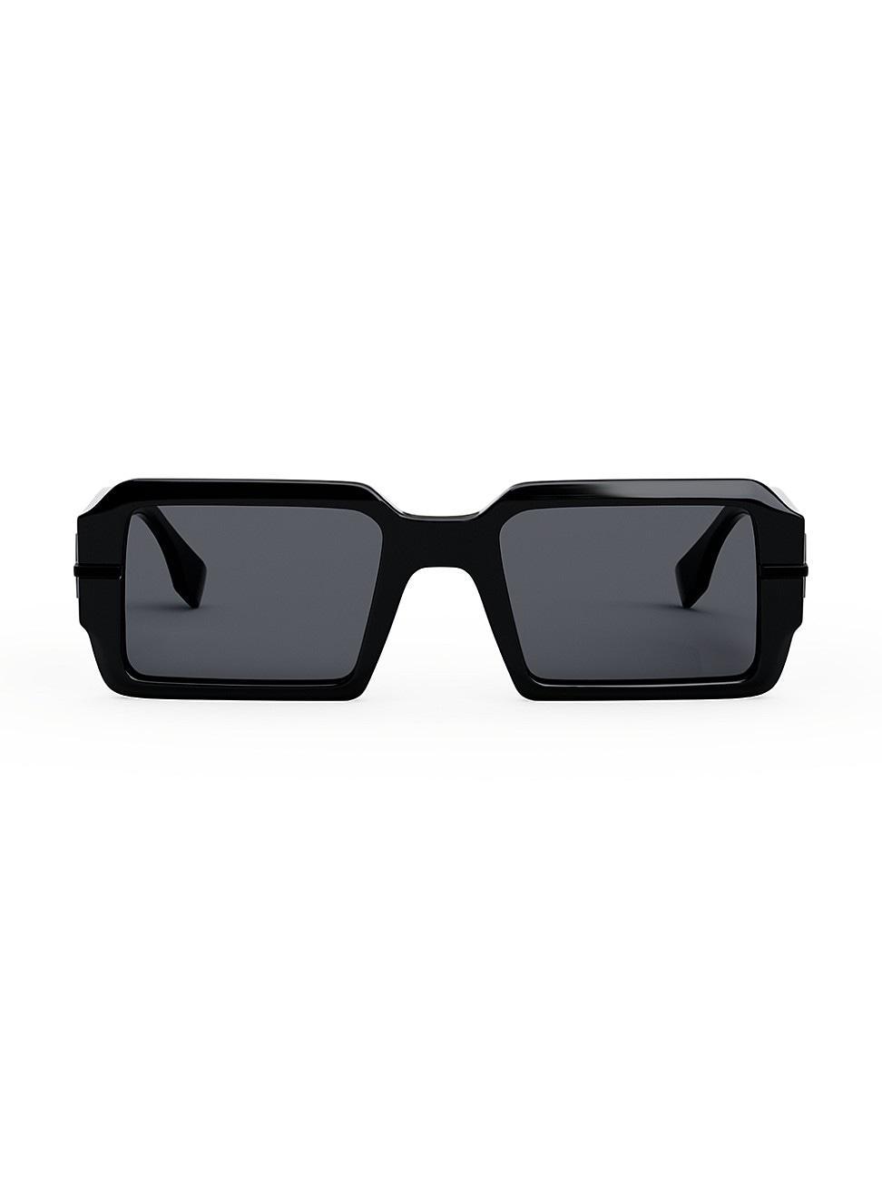 Mens OLock Fendigraphy 52MM Rectangular Sunglasses Product Image