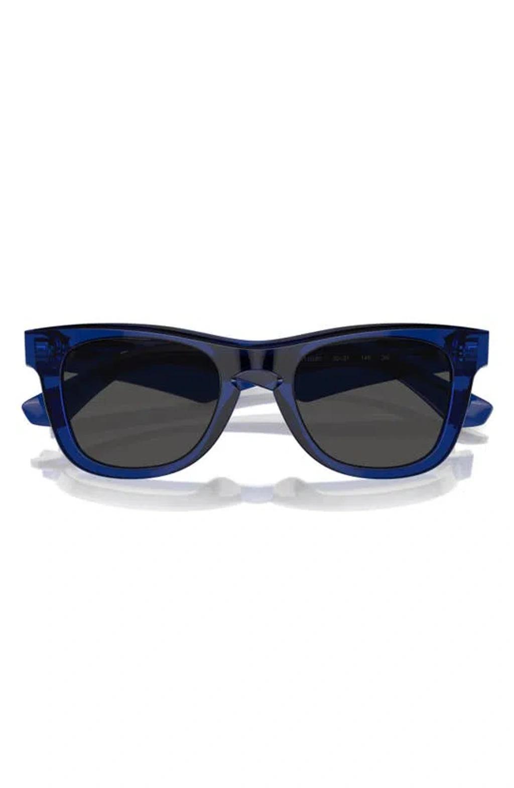 50mm Square Sunglasses In Blue Product Image