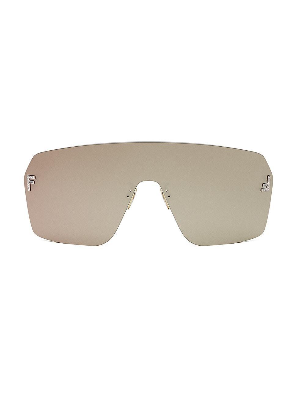 Mens Fendi Roma 53MM Rimless Rectangular Sunglasses Product Image