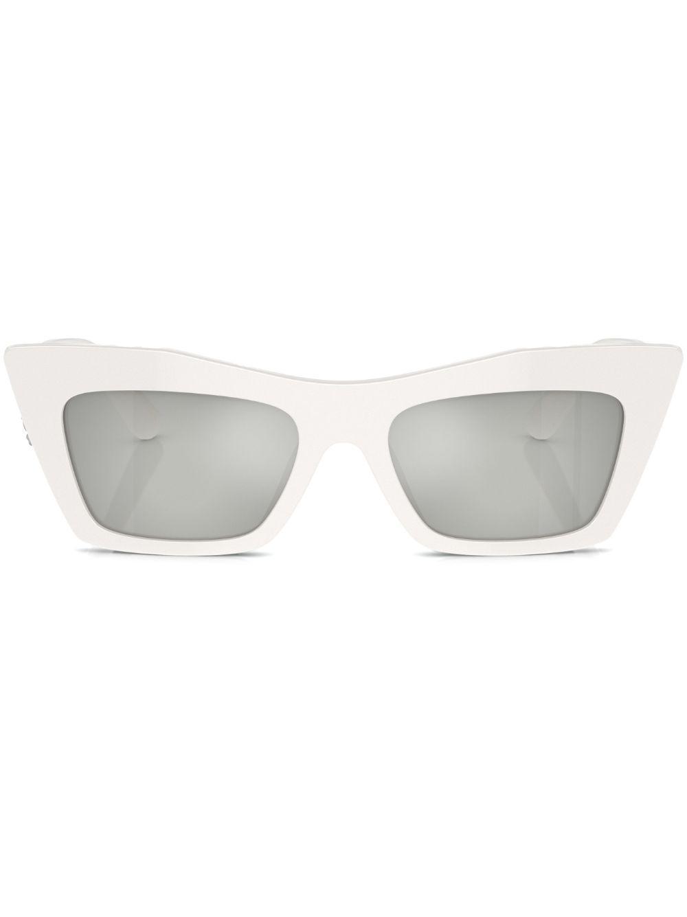 DOLCE & GABBANA Tinted Cat-eye Sunglasses In Weiss Product Image