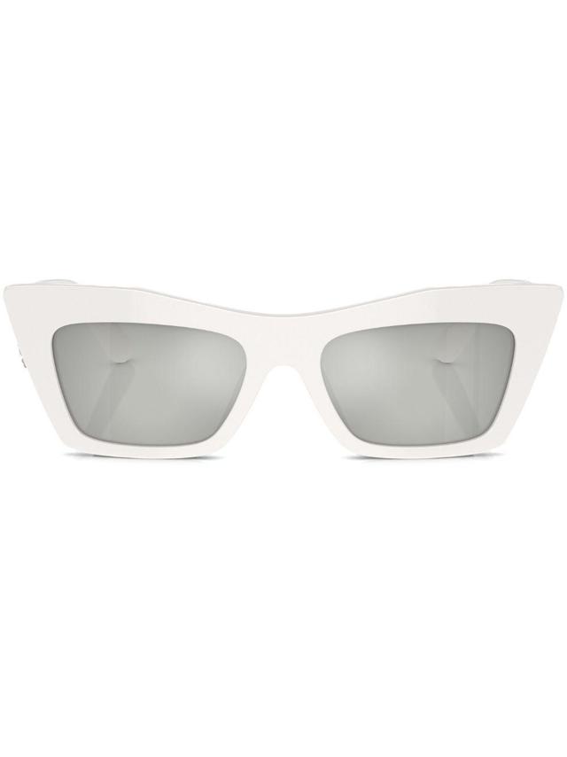 DOLCE & GABBANA Tinted Cat-eye Sunglasses In Weiss Product Image