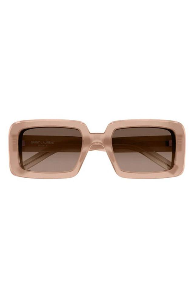 Sunrise Thick Rectangle Acetate Sunglasses In Orange Product Image