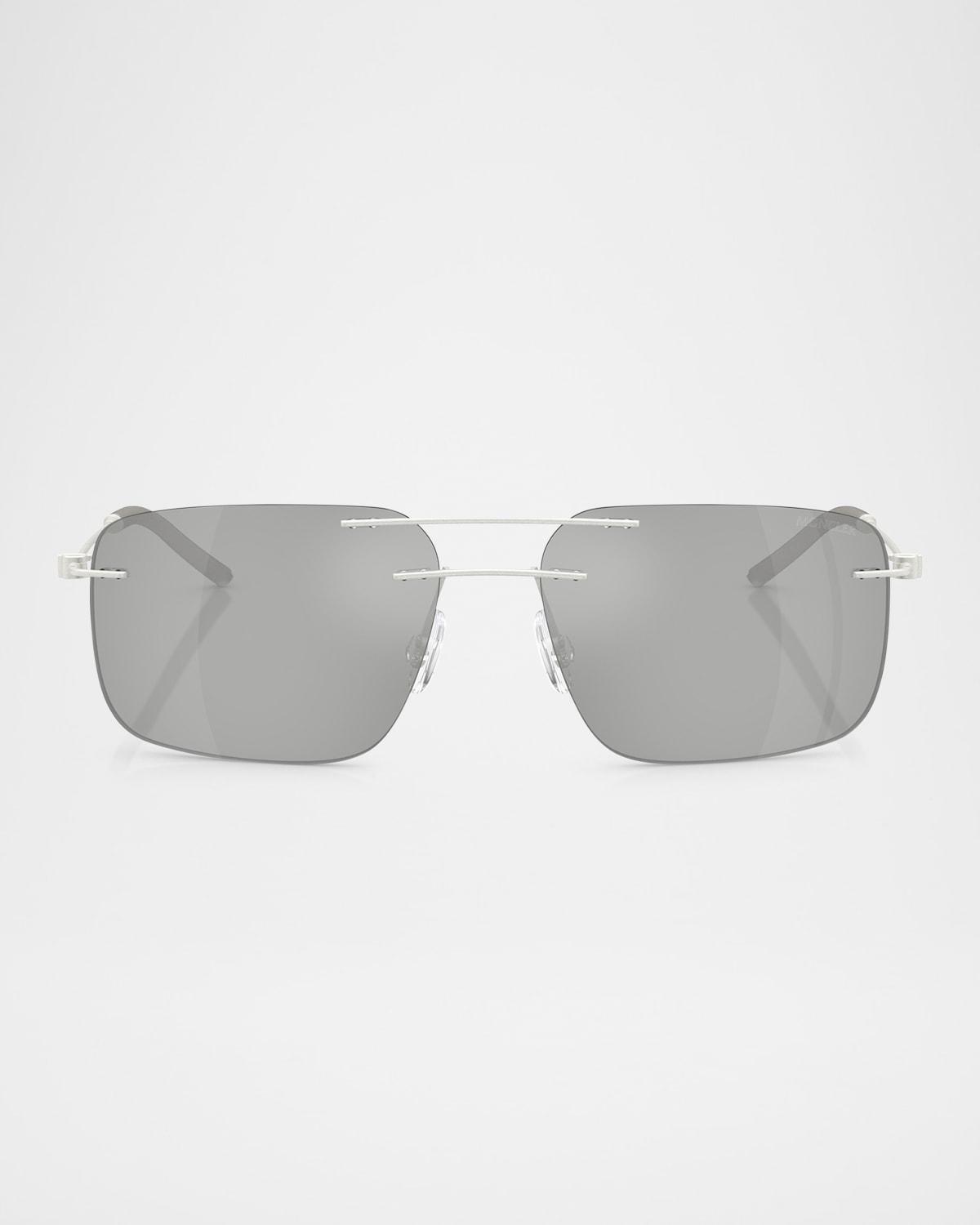 Mens ME4003 Rectangular Sunglasses Product Image