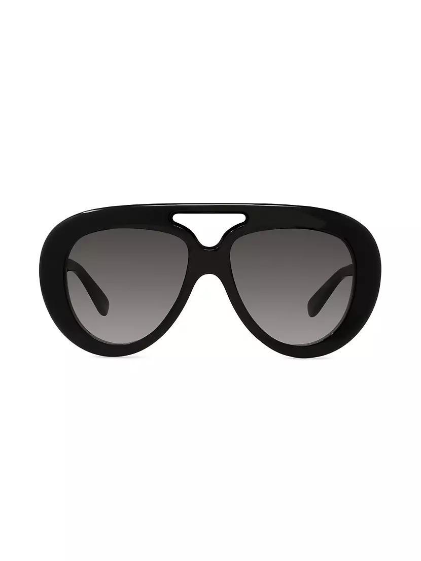 Curvy 55MM Pilot Sunglasses Product Image