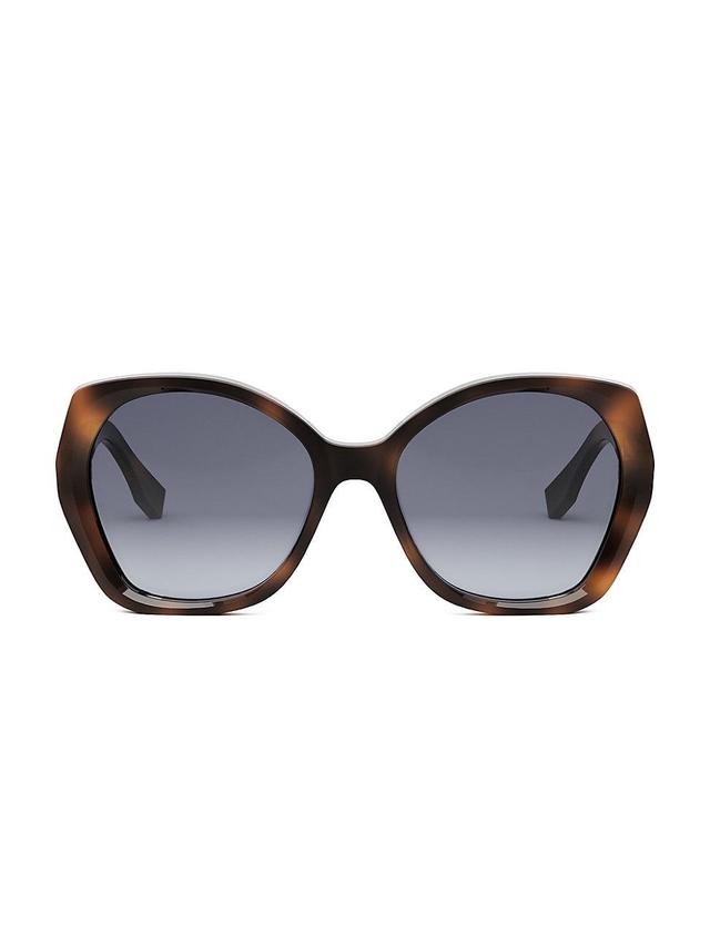 The Fendi Lettering 57mm Gradient Butterfly Sunglasses Product Image