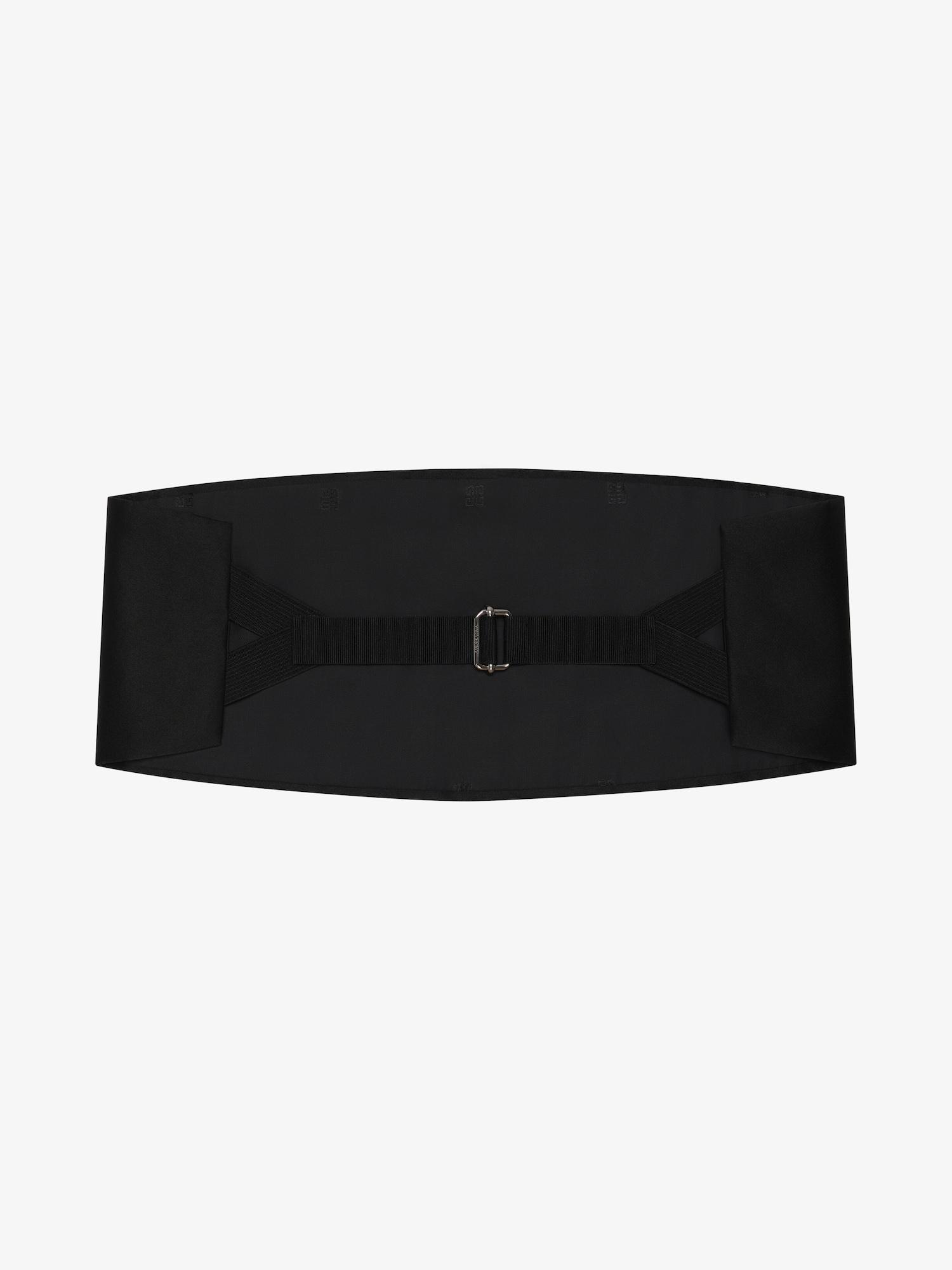 Tuxedo belt in silk Product Image