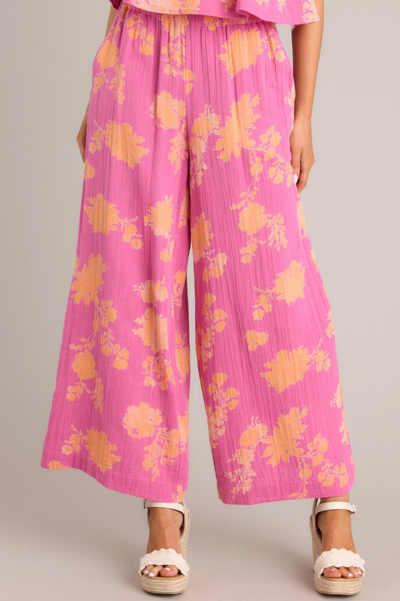 Z-Supply Monte Sunshine Raspberry Sorbet Floral Pants Product Image