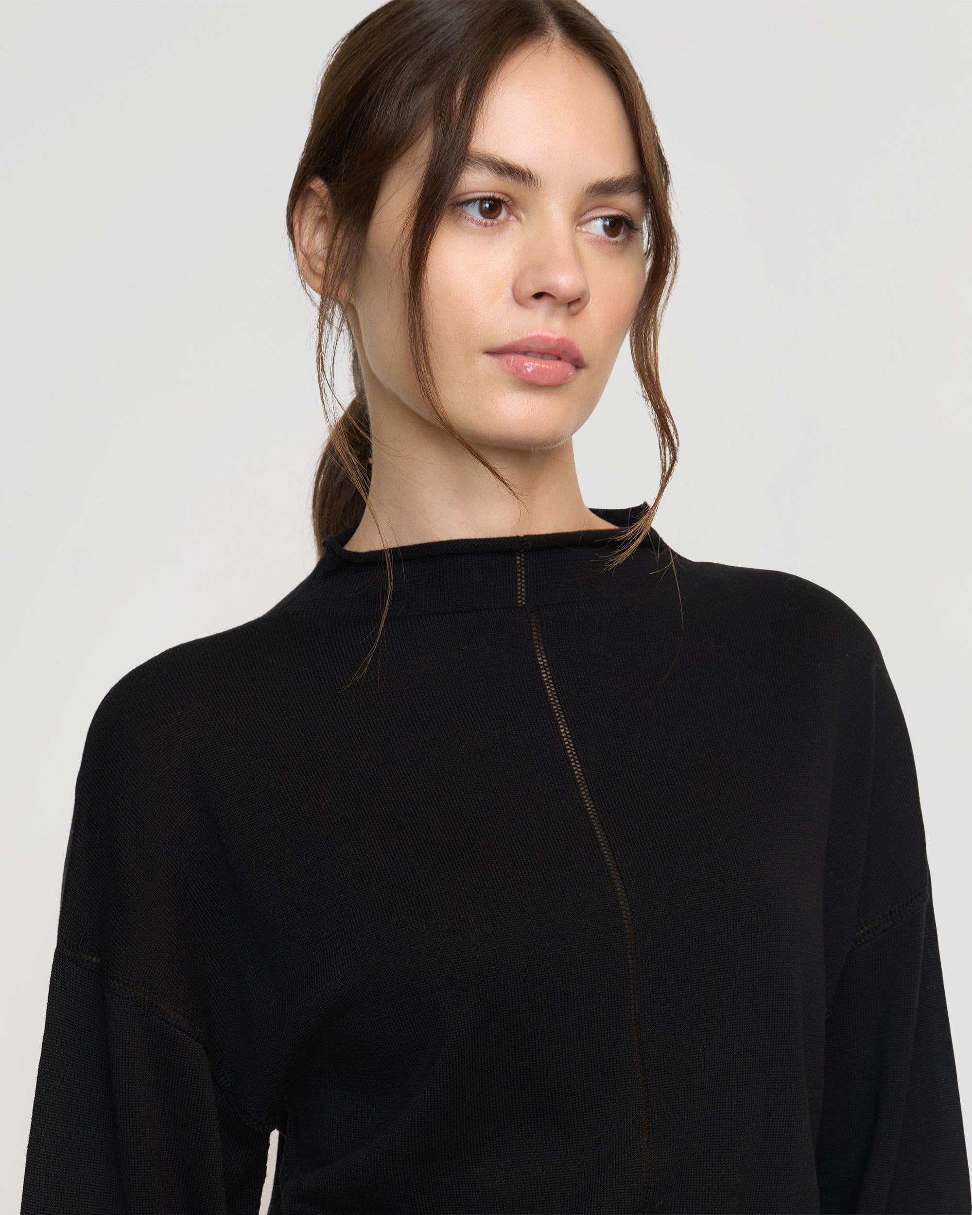 Jillian Pointelle Tencel-Wool Sweater Product Image