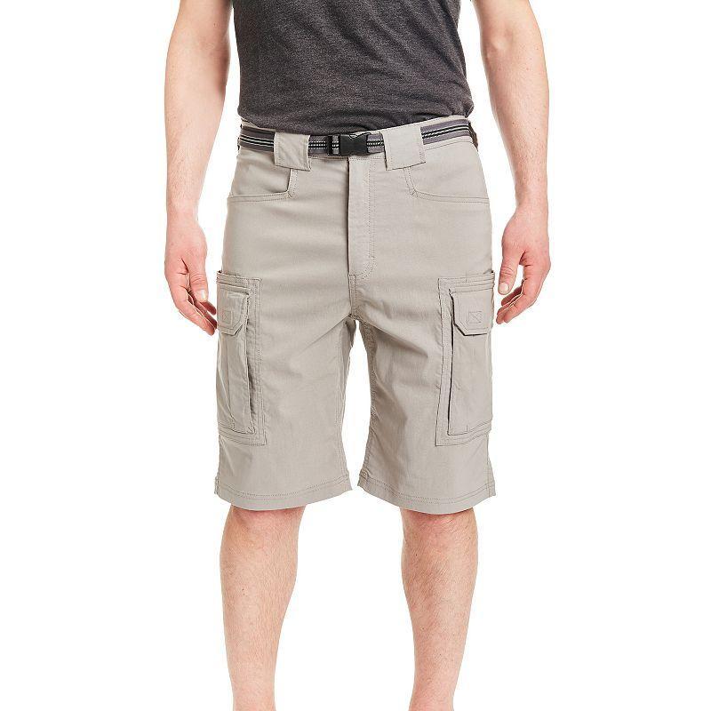 Mens Smiths Workwear Regular-Fit Stretch Performance Belted Cargo Shorts Green Product Image