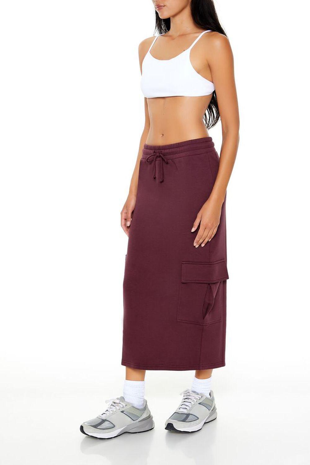 Fleece Cargo Midi Skirt | Forever 21 Product Image