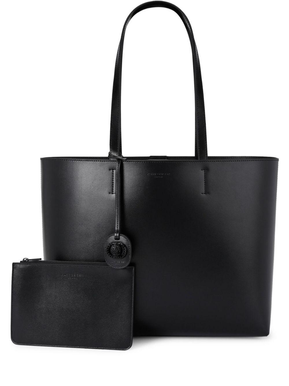 KURT GEIGER London Chelsea Leather Shopper Bag In Black Product Image