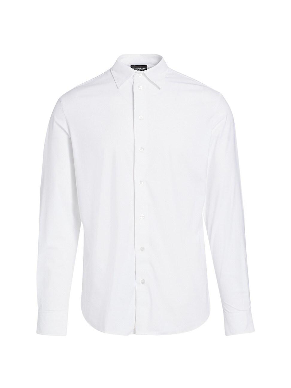 Mens Slim Fit Nylon-Stretch Sport Shirt Product Image