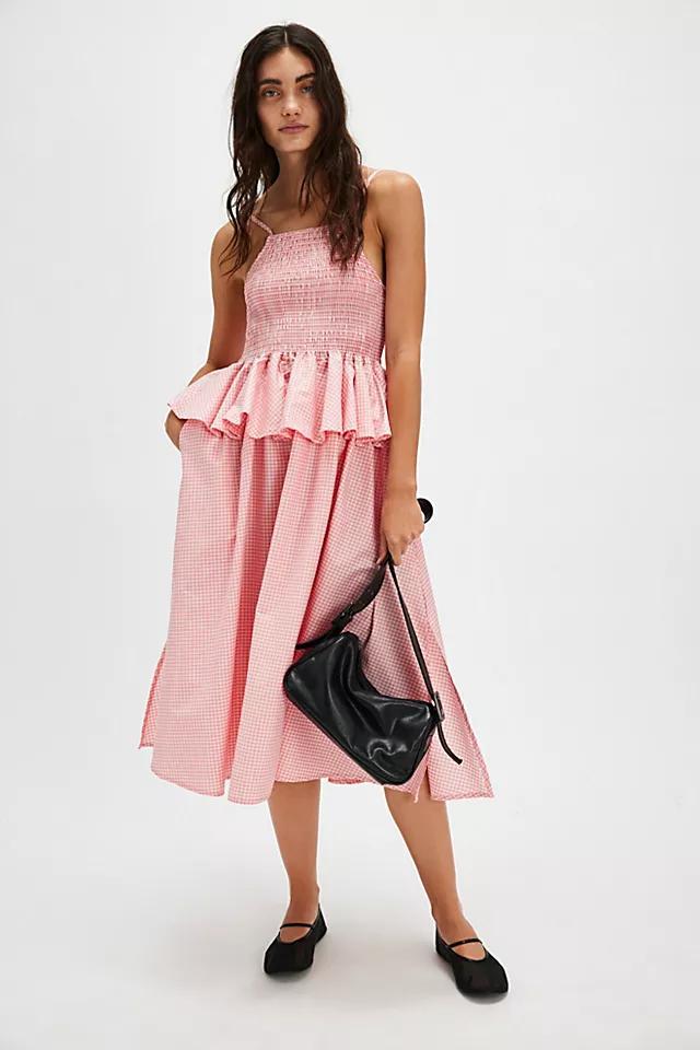 Et Tigre Una Gingham Midi Dress Product Image