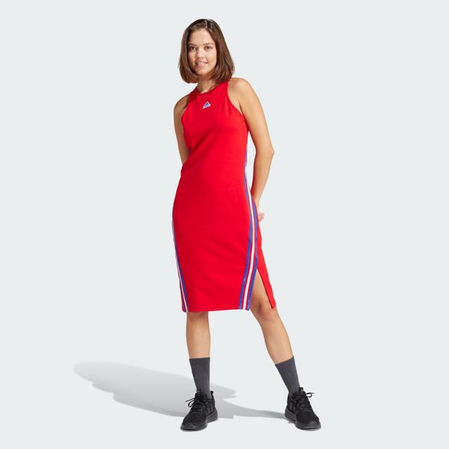 adidas Future Icons 3-Stripes Dress Better Scarlet S Womens Product Image