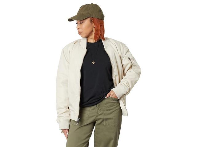 LABEL Go-To Bomber Jacket (Putty) Women's Clothing Product Image