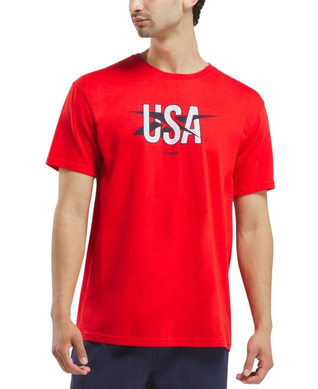 Reebok Mens Usa Graphic Regular-Fit T-Shirt Product Image