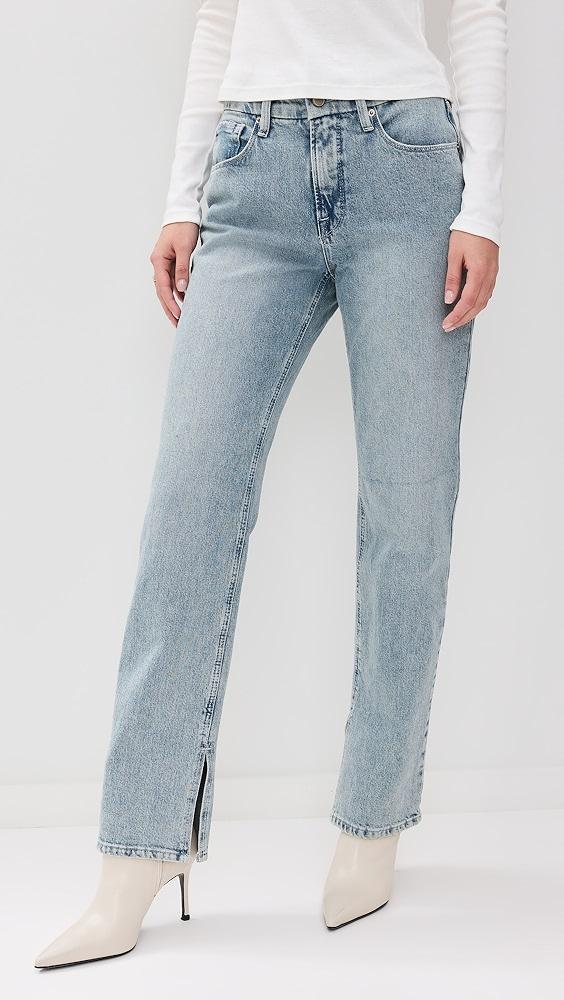 Good American Good Icon Inseam Slit Jeans | Shopbop Product Image